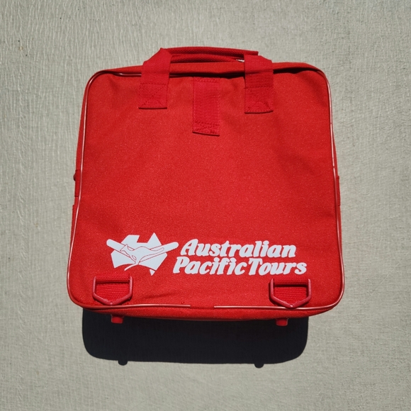 Vintage Australian Pacific Tours Tote Travel Box Luggage Bag, mate! - Picture 1 of 9